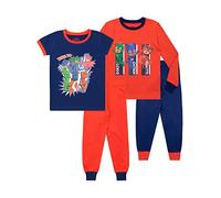 PJ Masks - Ensemble De Pyjamas Lot de 2 - Pyjamasques - Garçon - Bien Ajusté - Multicolore - 6-7 Ans
