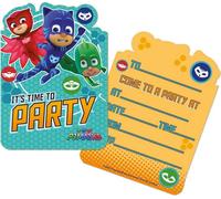 PJ Masks - Invitations "It's Time To Party" Pack de 6 - Carton SG30624 (Taille unique) (Coloré)