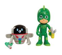 PJ MASKS JP JPL95309 Lot de 2 Figurines Gekko et PJ Robot