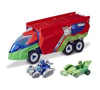 PJ MASKS PJ Launching Seeker Preschool Toy, Transforming Vehicle Playset with 2 Cars, 2 Action Figures, and More, for Kids Ages 3 and Up