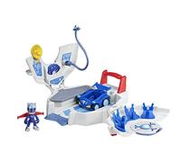 PJ Masks Pyjamasques La Ronde des héros, QG Pyj'orbital avec Voiture et Figurine, Jouets pour Filles et garçons