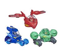 PJ Masks Pyjamasques, Pyj-Avion 3 en 1, Jouet préscolaire Pyjamasques avec 3 véhicules combinables et 3 Figurines articulées, pour Enfants, dès 3 Ans