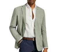 PJ PAUL JONES Blazer décontracté en lin léger pour homme - 2 boutons - Veste de costume non doublée, vert clair, Taille XL