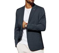 PJ PAUL JONES Veste de costume sportive pour homme - Coupe droite - 2 boutons - Pour les loisirs et le travail, bleu foncé, S