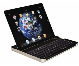 PJ PETER JÄCKEL Aluminium Keybord Case avec Bluetooth-Tastatur pour Apple iPad 2/ iPad 3rd Gen. / iPad 4t