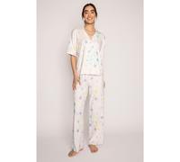Pj Salvage Salv L/S Pyjama Off-White 8 (XS) Female