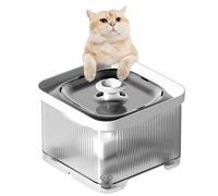 PJDDP Istributeur Eau Chat Automatique, 3L Distributeur Eau Chat, Super Silencieuse, Convient À Plusieurs Animaux De Compagnie avec Filtre À Carbone Activé Gardez l'eau Propre