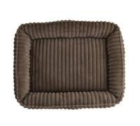 PJDDP Lit Comfy pour Chien, Canapé pour Chat, Lit Apaisant pour Chien avec Fond Antidérapant, Canape Doux Et Chaud, pour Moyenne Et Petite,Marron,M