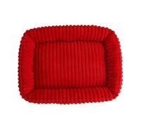 PJDDP Lit Comfy pour Chien, Canapé pour Chat, Lit Apaisant pour Chien avec Fond Antidérapant, Canape Doux Et Chaud, pour Moyenne Et Petite,Rouge,M