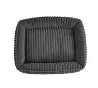 PJDDP Lit Comfy pour Chien, Canapé pour Chat, Lit Apaisant pour Chien avec Fond Antidérapant, Canape Doux Et Chaud, pour Moyenne Et Petite,Dark Gray,XL