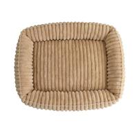 PJDDP Lit Comfy pour Chien, Canapé pour Chat, Lit Apaisant pour Chien avec Fond Antidérapant, Canape Doux Et Chaud, pour Moyenne Et Petite,Apricot,S