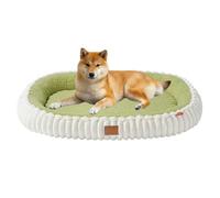 PJDDP Panier Chien Orthopedique, Coussin Chien Dehoussable Lit pour Chiens Lavable, Panier pour Chat avec Fond Antidérapant, Para Gatos Y Perros Medianos Y Pequeños,Vert,L