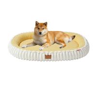 PJDDP Panier Chien Orthopedique, Coussin Chien Dehoussable Lit pour Chiens Lavable, Panier pour Chat avec Fond Antidérapant, Para Gatos Y Perros Medianos Y Pequeños,Jaune,M
