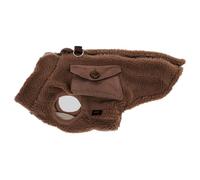 PJDDP Vestes d'hiver pour Chiens, Manteaux Chauds pour Chiens, Chaud Gilet Hiver avec Anneau en D, Doublure en Polaire Confortable pour Chiens De Petite,Marron,XL