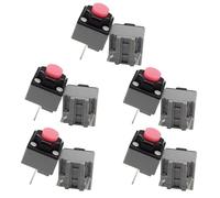 Pjeghbvop 6 x 6 x 7,2 mm souris micro-interrupteurs, boutons de souris, microinterrupteurs, 10 millions de clics, 10 microinterrupteurs en plastique