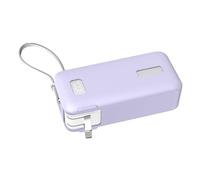 Pjeghbvop Anaker Coque de protection en silicone amortissante Violet | Léger, protection complète, designs élégants, facile à transporter, étui de rangement pour Anaker 10000 mAh