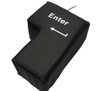 Pjeghbvop Anti-Stress Big Enter Key Oreiller Bouton USB Connexion Énorme Enter Le Coussin Stress Coussin Noël Créatif