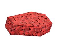 Pjeghbvop Boîte à anneaux de cercueil pour fête d'Halloween Porte-alliances élégant Support d'accessoires élégant pour les amateurs de bijoux