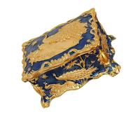 Pjeghbvop Boîte à bijoux artistique et colorée en forme de paon Kirsite pour organiser des bagues, des boucles d'oreilles, des colliers et pour mettre en valeur la décoration de la maison. Plusieurs