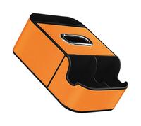Pjeghbvop Boîte de rangement supplémentaire pour accoudoir de voiture, organiseur de siège, console centrale, organiseurs en cuir, porte-mouchoirs, porte-gobelets, fente pour téléphone, organiseur