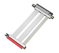 Pjeghbvop Câble d'extension PCIe 5.0 X16 - Taux de transfert 32 /s - Connecteurs plaqués or - Design flexible pour PC de jeu et machines - PCIe protégé contre l'exhalation