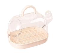 Pjeghbvop Cage ventilée pour petits animaux avec circulation de l'air sur le dessus, vision claire, bouteille d'eau pour surveillance des animaux de compagnie, excursions en plein air, cage de voyage