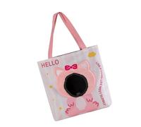 Pjeghbvop Caisse de transport spacieuse pour chats et chiens avec design Head Out, style dessin animé, transport confortable pour animaux de compagnie
