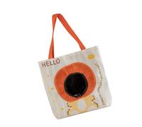 Pjeghbvop Caisse de transport spacieuse pour chats et chiens avec design Head Out, style dessin animé, transport confortable pour animaux de compagnie