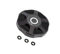Pjeghbvop Capuchon de couronne de fourche facile à installer pour systèmes de suspension de VTT, alliage d'aluminium, protection contre les gaz d'air de vélo, capuchon de couronne de suspension