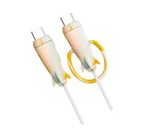 Pjeghbvop Chargeur extensible 2 en 1 - Protection de câble en silicone pour différents appareils, serre-câbles démêlés