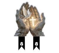 Pjeghbvop Décoration commémorative et souvenir résistante aux intempéries pour une utilisation en extérieur dans différentes conditions météorologiques, y compris le marquage de résistance à la