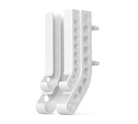 Pjeghbvop Distributeur de piles vertical pour 10 piles 2 A et 10 3 A, blanc | Compartiments séparés organisent les piles avec un accès facile pour un rangement vertical peu encombrant