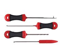 Pjeghbvop Ensemble D'aiguilles 'appâtage De Pêche Ensemble 'Outils 'appâtage pour Carpes en Acier 4 en 1 Outil Perçage Crochet Aiguille À Granulés Poisson