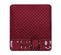 Pjeghbvop Housse de protection en tissu imperméable pour machine à coudre avec poches Sac de rangement pour accessoires de couture
