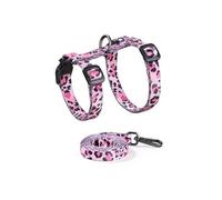 Pjeghbvop Kit d'aventure Puss extrêmement léger, 1,5 m, guide, amortissement doux, brouillard, lait blanc, tisanes, accessoire élégant pour animaux de compagnie, filet ventilé, équipement de maison