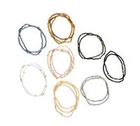 Pjeghbvop Lot de 19 bracelets en perles prêts à offrir, mélange coloré pour les fêtes, accessoires de tous les jours et ensemble de bracelets cadeaux confortables