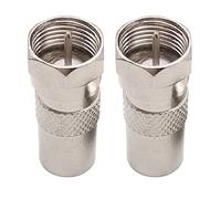 Pjeghbvop Lot de 2 connecteurs mâles de type F vers adaptateur coaxial RF pour aviation - Haute qualité pour kit Top Box Plug - Câble coaxial - Connecteur d'air