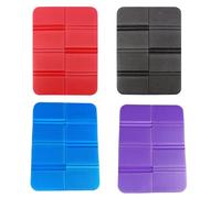 Pjeghbvop Lot de 4 coussins de siège thermiques pliables pour extérieur, imperméables, isolants pour extérieur, jardin, camping, pique-nique, randonnée, tapis thermique imperméable