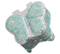 Pjeghbvop Organisateur de bijoux en métal, design portable en forme de papillon, étui de voyage peu encombrant, adapté pour une boîte vintage facile d'accès, taille unique, comme décrit