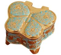 Pjeghbvop Organisateur de bijoux en métal, design portable en forme de papillon, étui de voyage peu encombrant, adapté pour une boîte vintage facile d'accès, taille unique, comme décrit