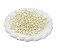 Pjeghbvop Perles décoratives d'aspect naturel sans trou pour loisirs créatifs, événements, œuvres d'art, perles décoratives, 10mm, comme décrit