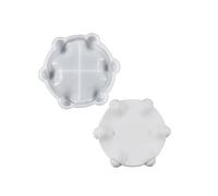 Pjeghbvop Porte-bijoux en forme de plateau, plaque de support de bijoux créative en silicone pour résine et béton, plateau en résine