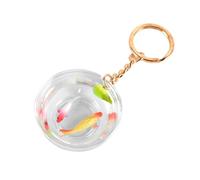 Pjeghbvop Porte-clés fait à la main avec pendentif poisson coloré Kois Carpe Porte-clés Joli sac à main Pendentifs pour cartable