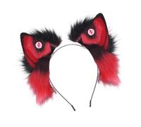 Pjeghbvop Serre-tête avec oreilles de loup avec serre-tête élastique | Chapeau en peluche douce pour conventions d'anime et costumes d'Halloween, cosplay, anime