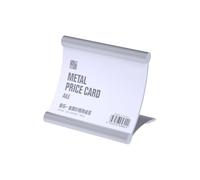 Pjeghbvop Support de table de qualité supérieure en alliage d'aluminium pour événements d'affaires de bureau et présentoirs de vente au détail avec un porte-cartes compatible avec 7 papiers