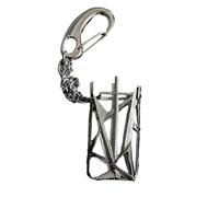 Pjeghbvop Urbans Streetwear Accessoires multifonction avec clip porte-clés et étui à briquet en métal, porte-clés vintage en métal, a, taille unique