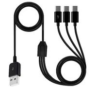 Pjeghbvop USB C Câble Splitter USB 2.0 Type A Male to USB Type C Male 1 À 3 Splitter Cable Data Connecteur Adaptateur