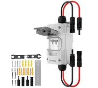 Pjerjzn Interrupteur de déconnexion solaire 1000 V 40 A pour panneau solaire CC/AC - Isolateur PV extérieur amélioré - Design visuel - Boîtier de disjoncteur étanche pour batterie de camping-car