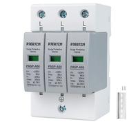 PJERJZN Parasurtenseur et parafoudre 230 V/275 V type 1+2 (20-50 kA 4P) - Protection contre la foudre pour la maison, les installations solaires et l'industrie (3P 230 V)