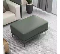 PJGFBYT Repose-pieds ottoman, repose-pieds rembourré en cuir, banc à chaussures, banc d'extrémité de lit, grande table basse carrée ottomane, (taille : 60 x 100 x 42 cm, couleur : vert)